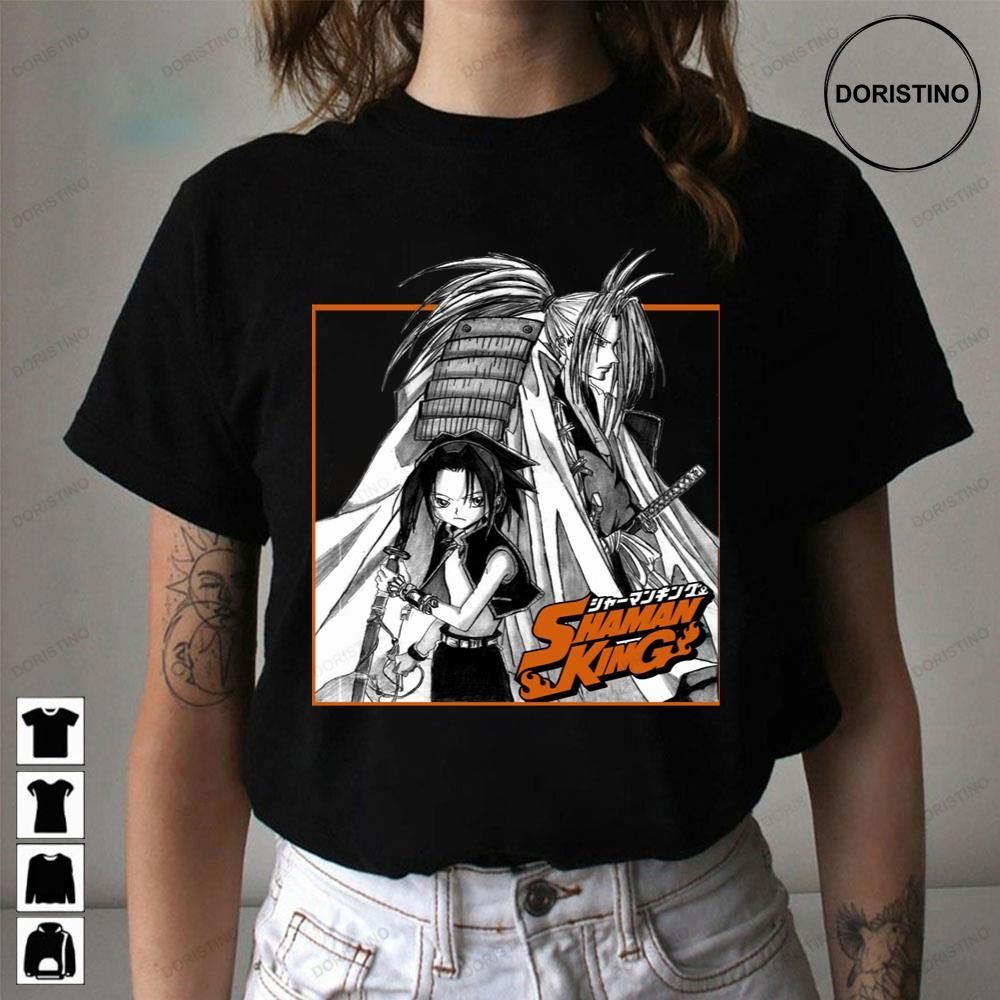 Black White Art Asakura Yoh Shaman King Awesome Shirts